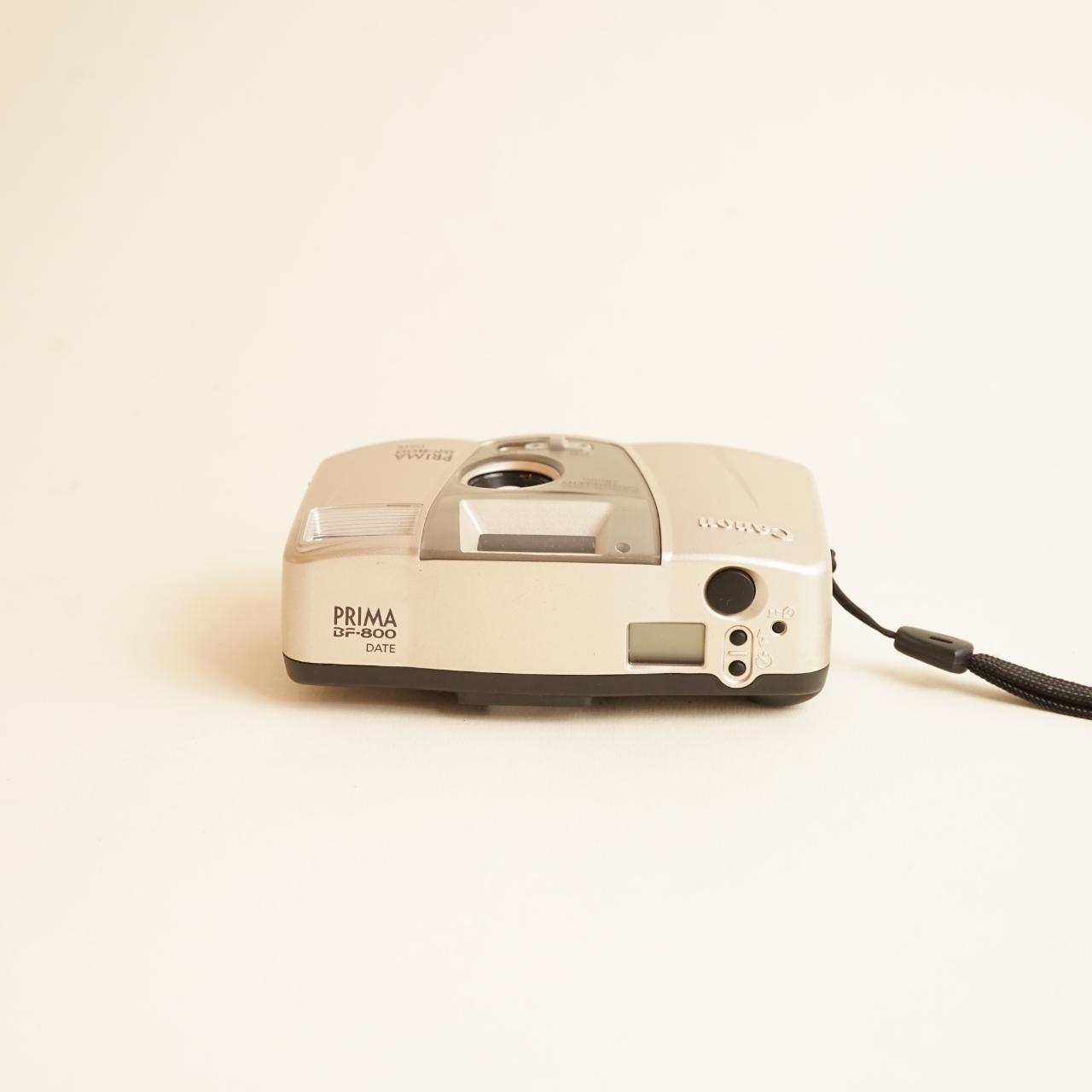 Canon Prima BF-800 Film Camera | 35mm Point & Shoot | Tested & Working | Silver