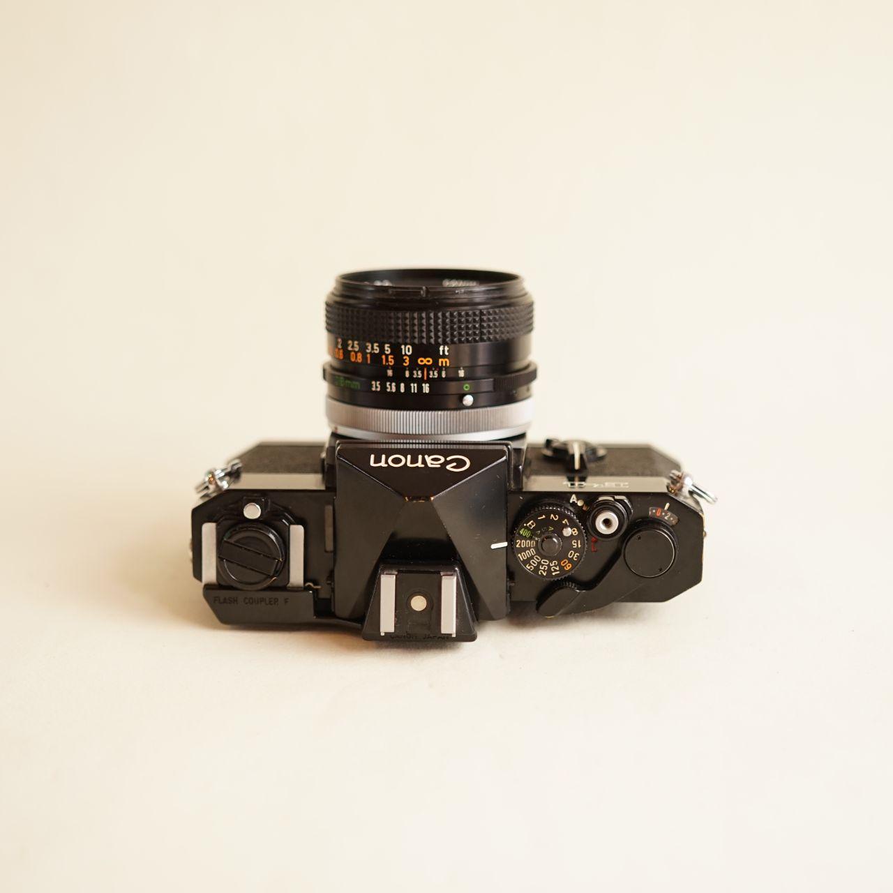 Canon F-1 | FULLY CLA'D | 35mm SLR Film Camera | Tested & Working | Black