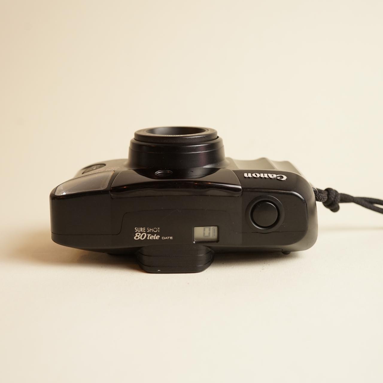 Canon SureShot 80 Tele | 35mm Point & Shoot | Tested & Working | Black