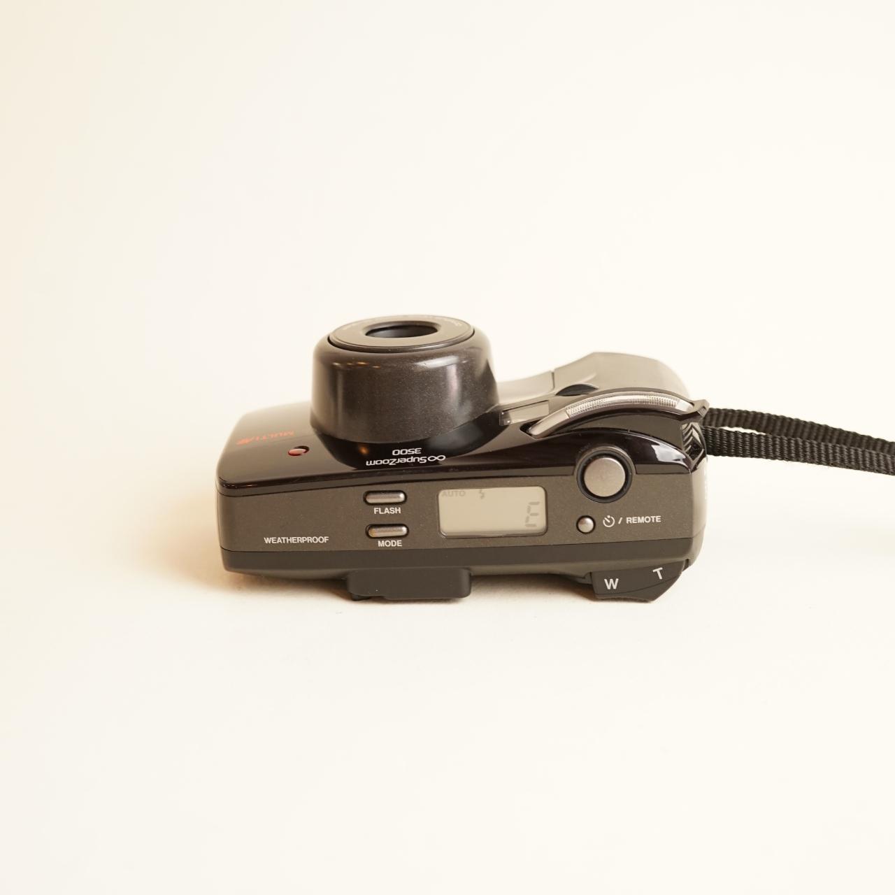 Olympus Infinity Super Zoom 3500 Film Camera | 35mm Point & Shoot | Tested & Working | Black