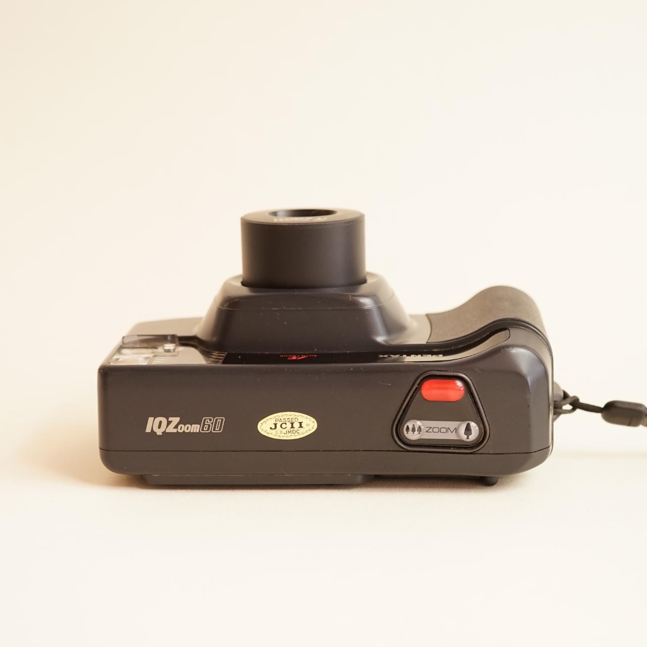 Pentax IQZoom 60 Film Camera | 35mm Point & Shoot | Tested & Working | Black