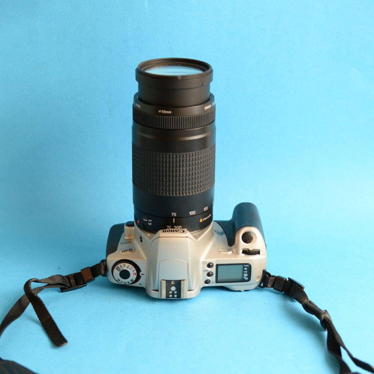 Canon EOS Rebel 2000 Film Camera | 35mm SLR | Tested & Working | Silver & Black