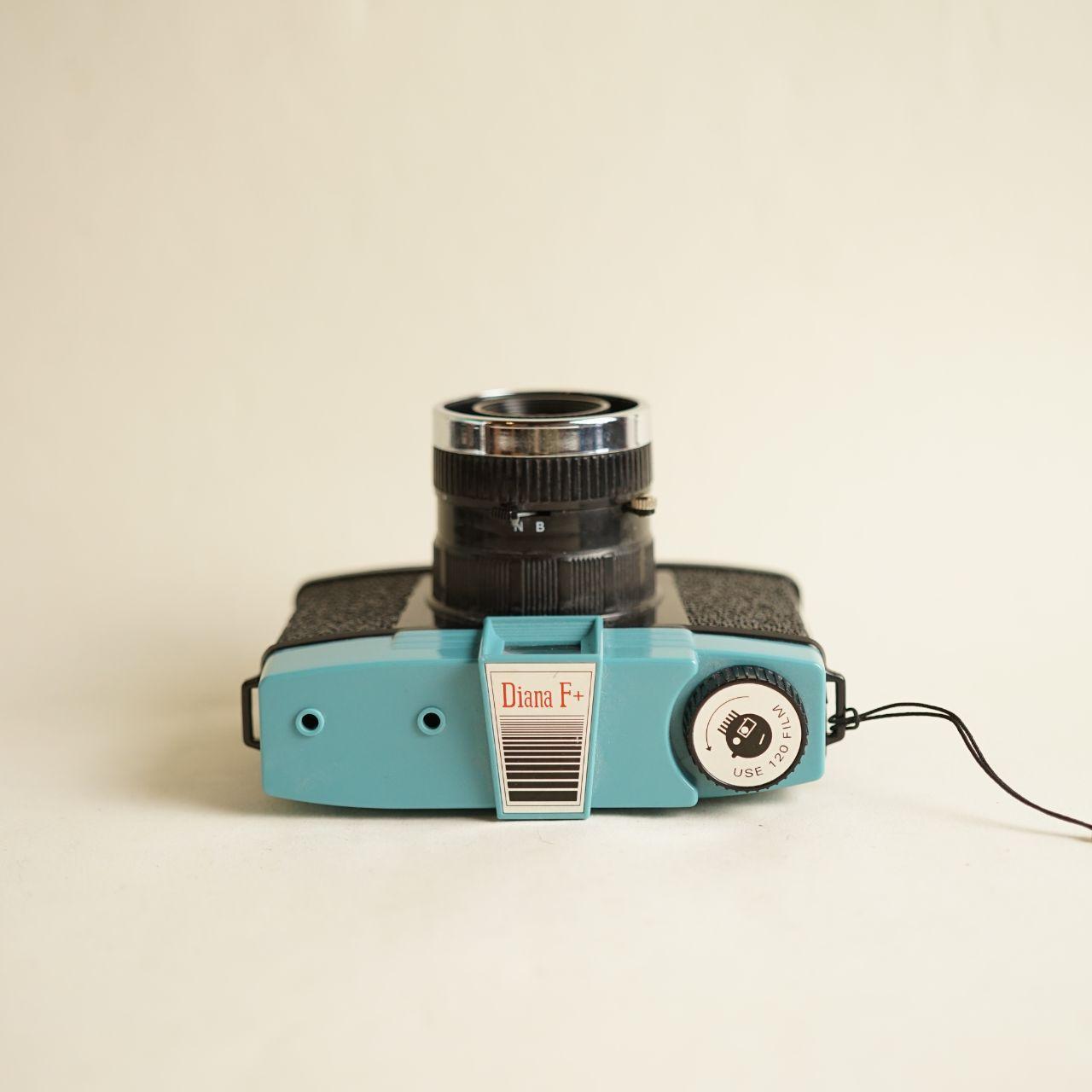 Diana F+ Film Camera | 120 Medium Format | Tested & Working | Blue & Black