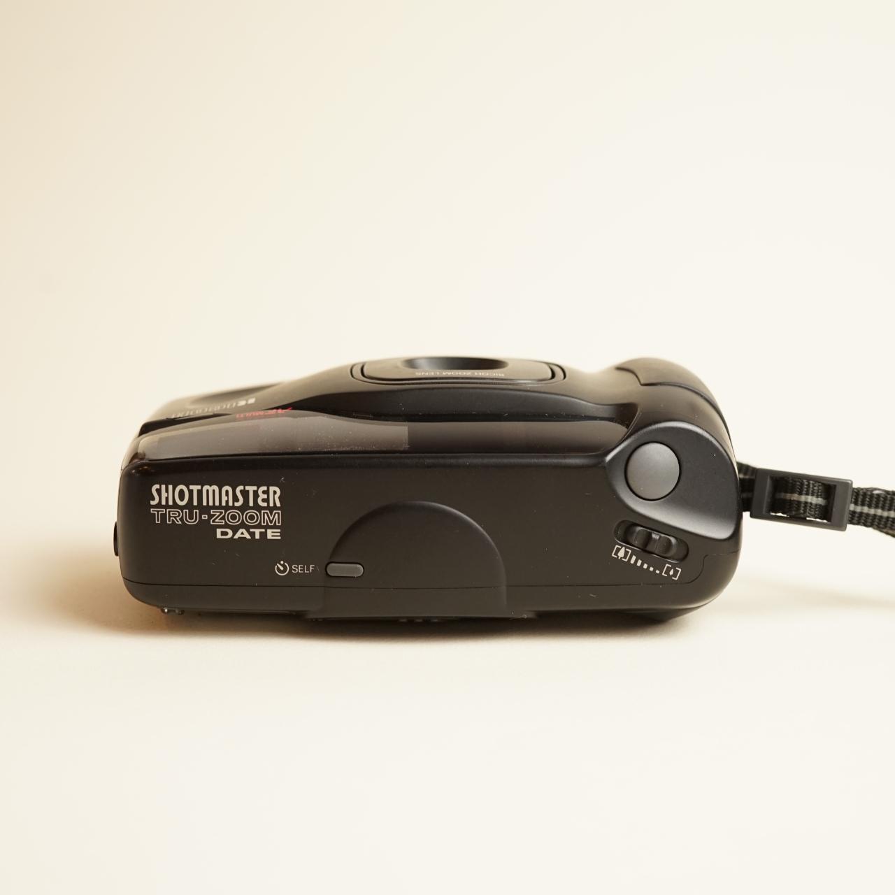 Ricoh Shotmaster TruZoom Date Film Camera | 35mm Point & Shoot | Tested & Working | Black