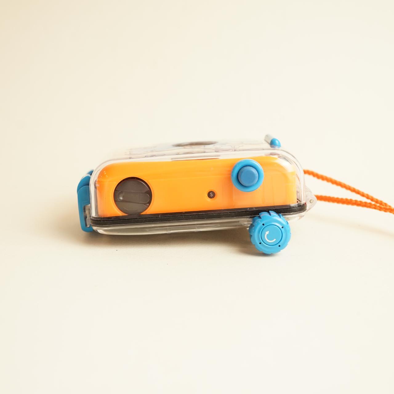 SwimWays Focus Free Film Camera | 35mm Point & Shoot | Tested & Working | Orange & Blue