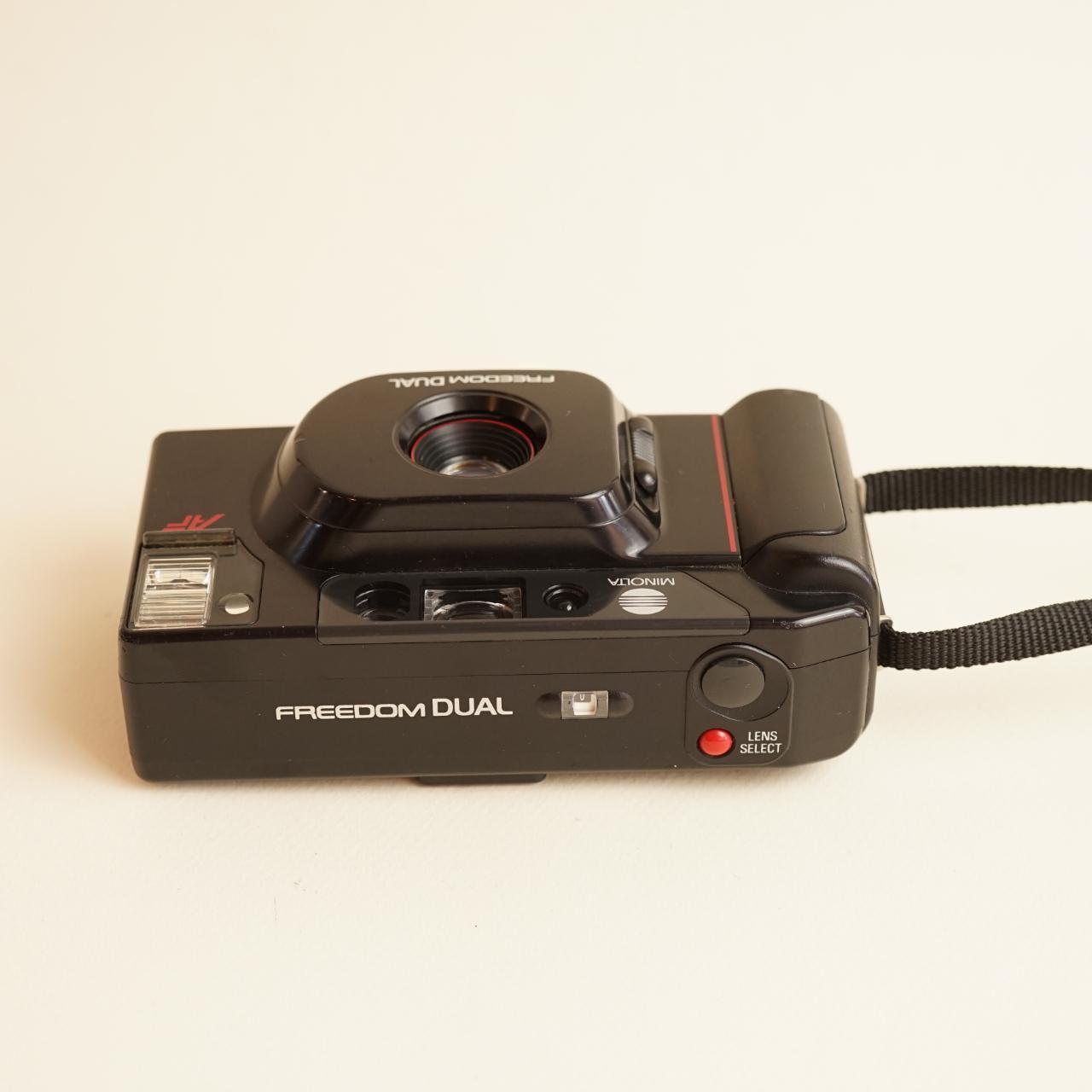Minolta Freedom Dual Film Camera | 35mm Point & Shoot | Tested & Working | Black