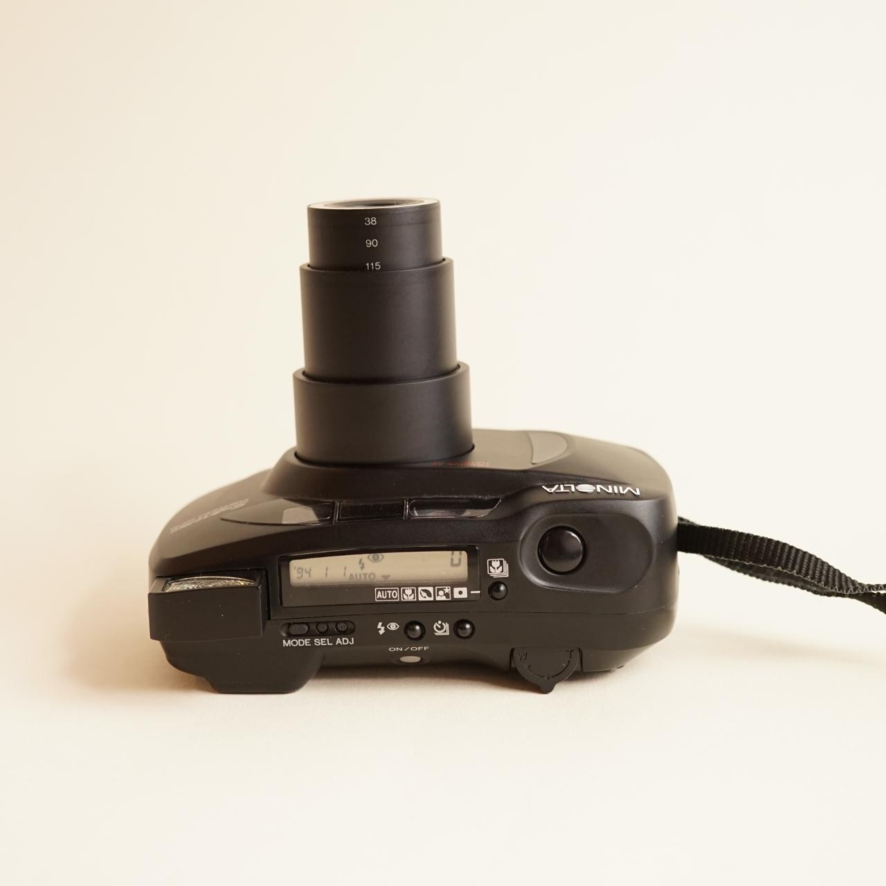 Minolta Supreme Freedom Zoom Film Camera | 35mm Point & Shoot | Tested & Working | Black