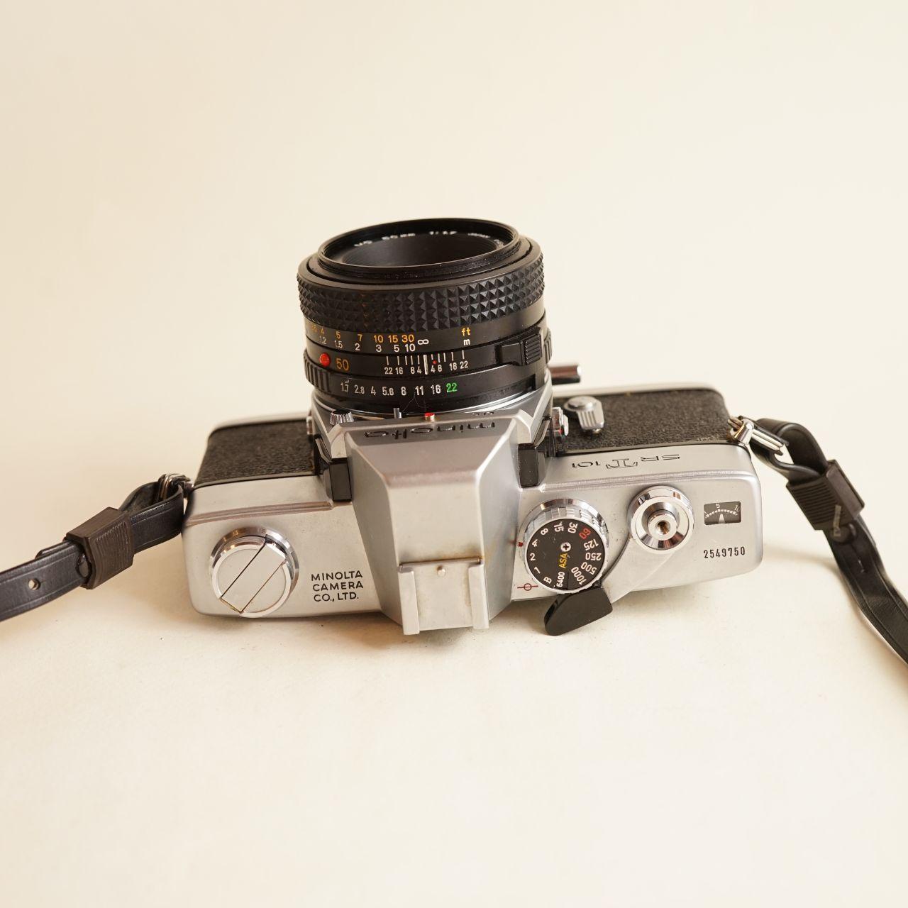 Minolta SRT101 Film Camera | FULL CLA | Read Description | Black & Silver