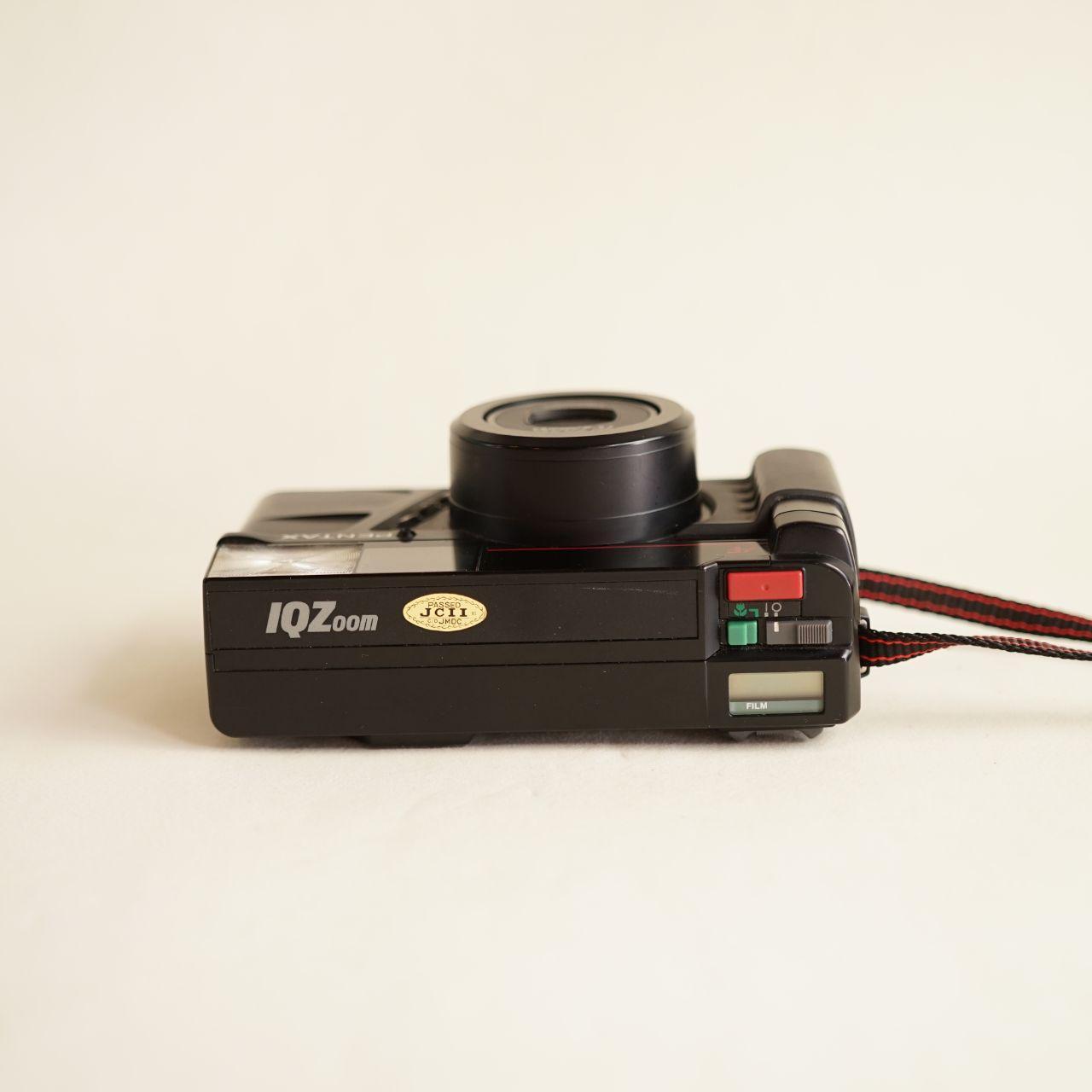 Pentax IQZoom Film Camera | 35mm Point & Shoot | Tested & Working | Black