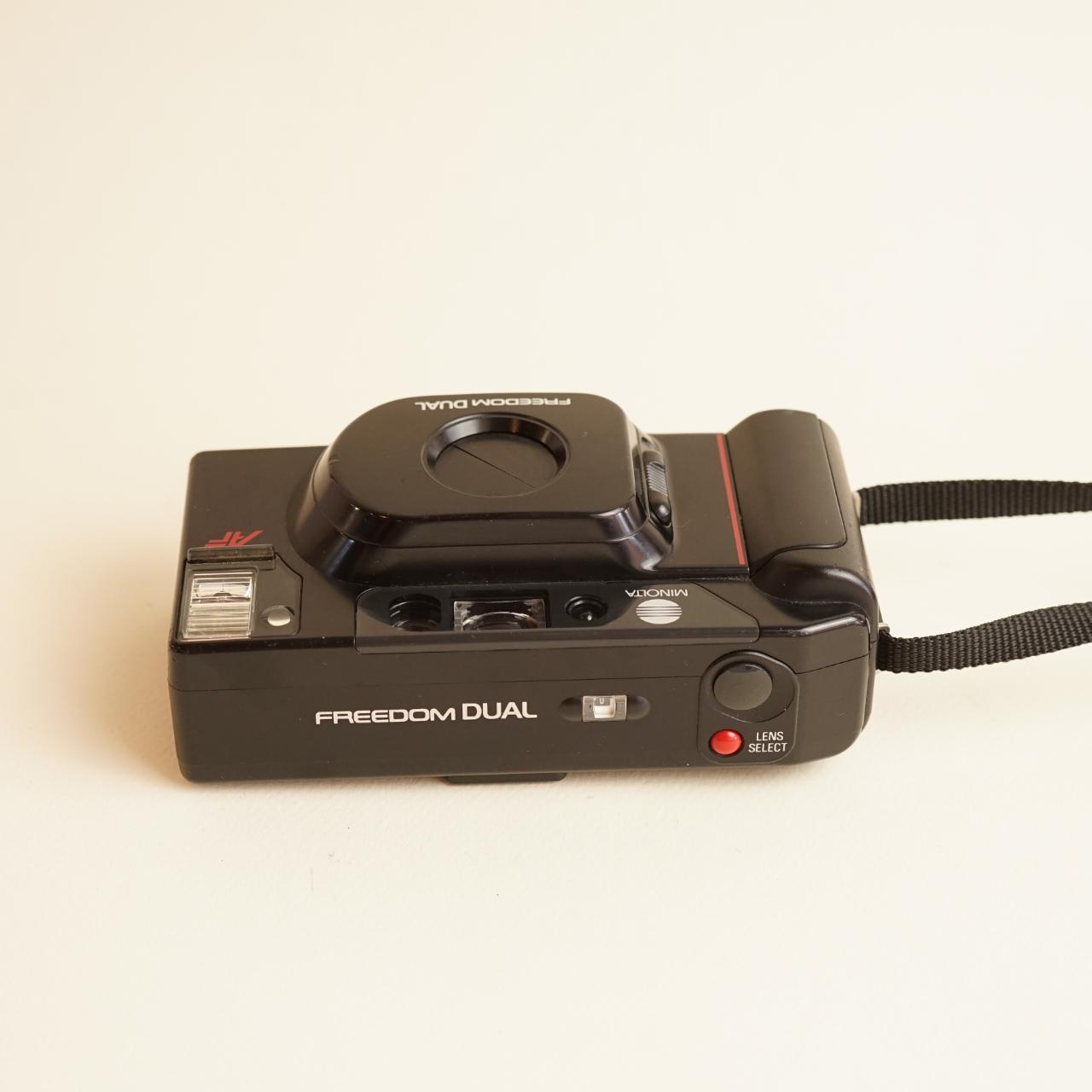 Minolta Freedom Dual Film Camera | 35mm Point & Shoot | Tested & Working | Black