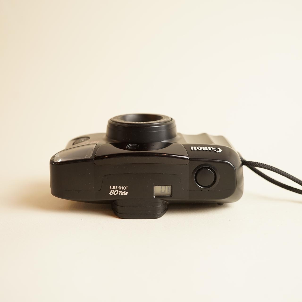 Canon SureShot 80 Tele Film Camera | 35mm Point & Shoot | Tested & Working | Black