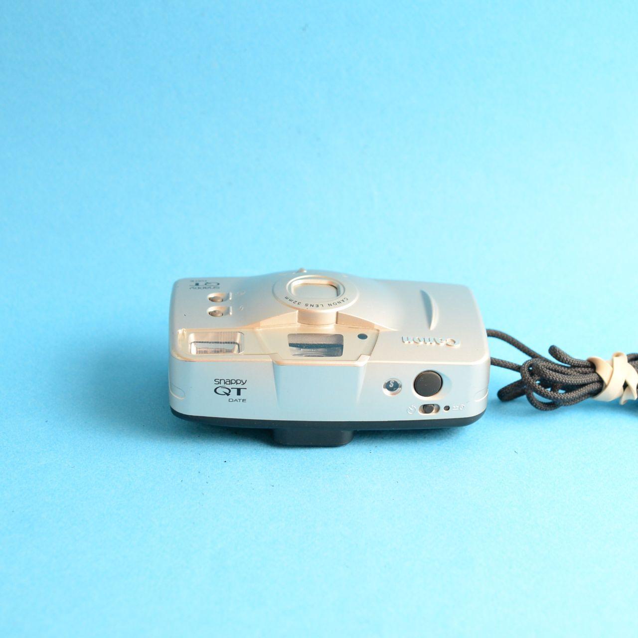 Canon Snappy QT Film Camera | 35mm Point & Shoot | Tested & Working | Silver