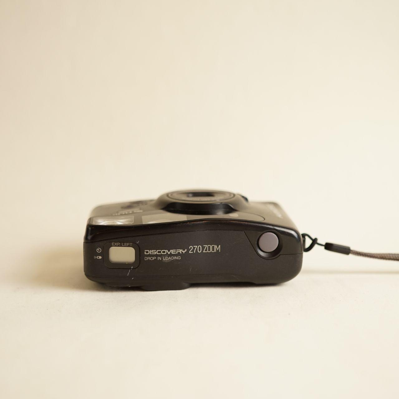 Fujifilm Discovery 270 Zoom Film Camera | 35mm Point & Shoot | Tested & Working | Silver