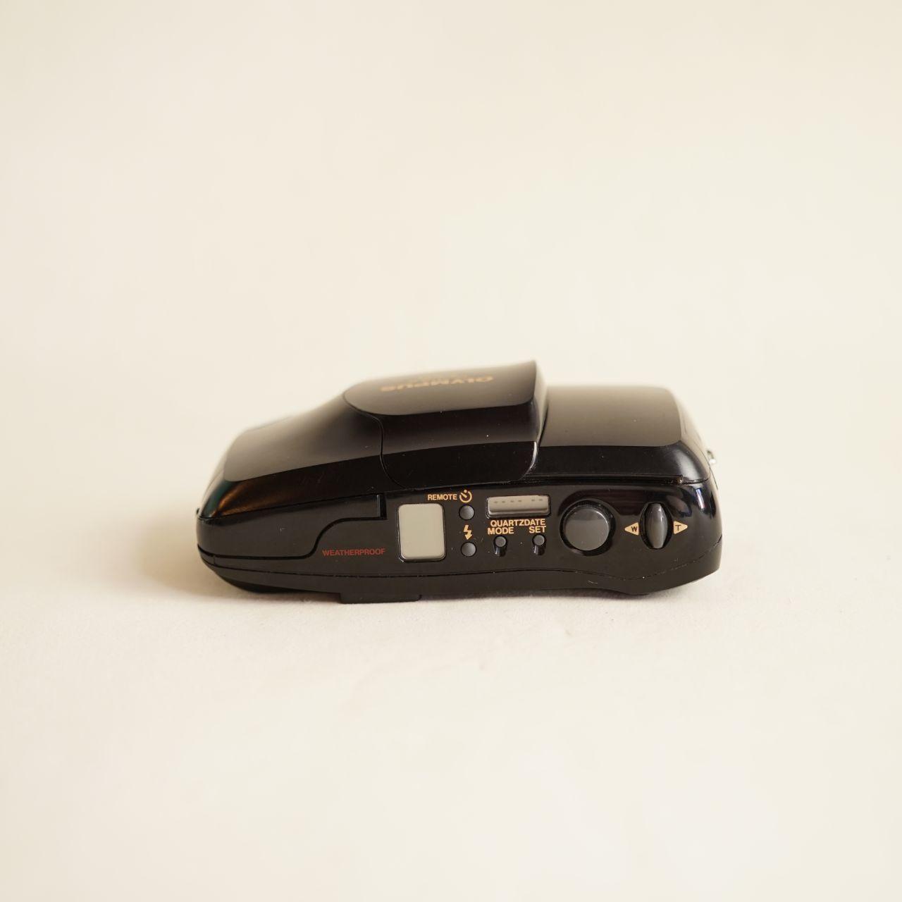 Olympus Infinity Stylus Zoom DLX Film Camera | 35mm Point & Shoot | Tested & Working | Black