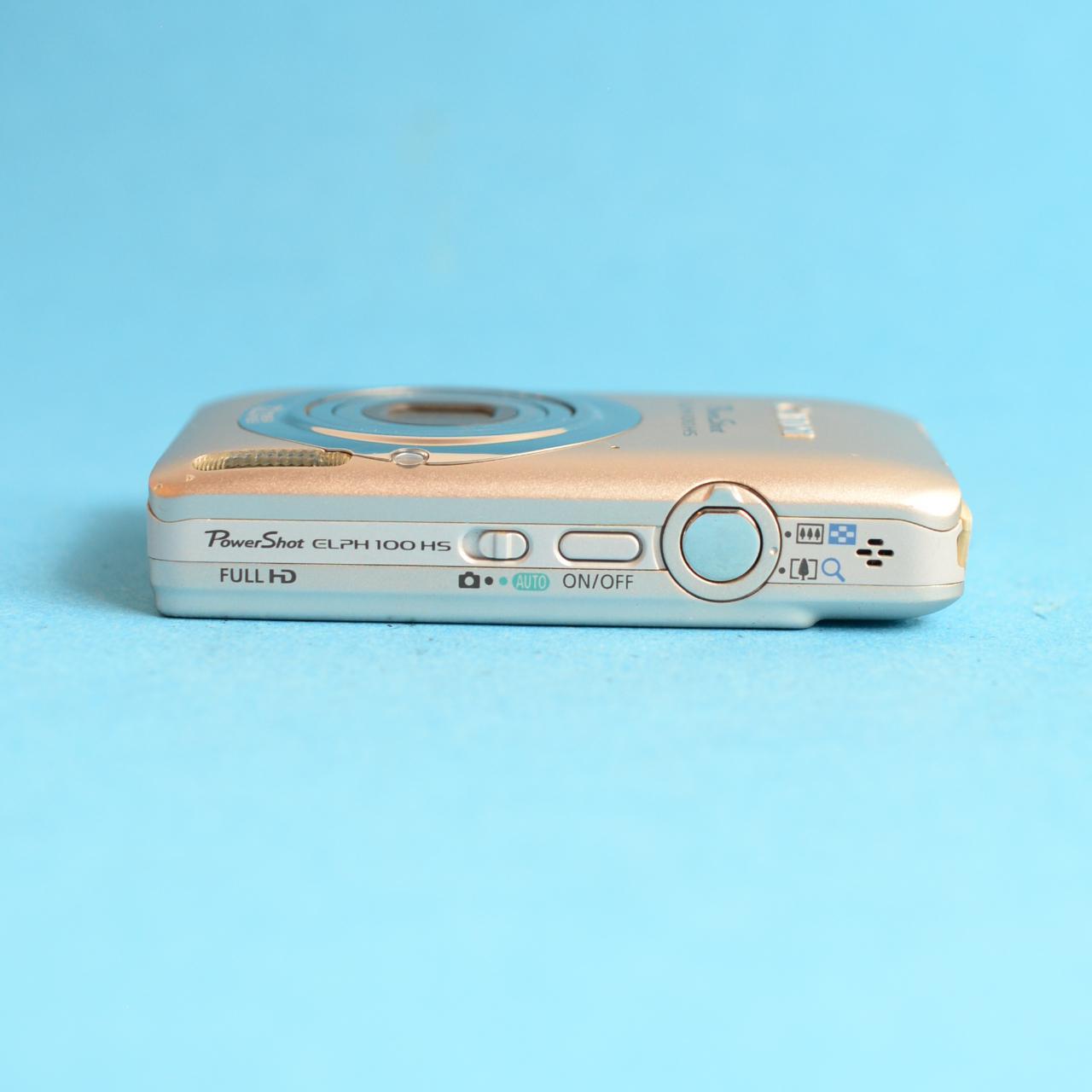 Canon PowerShot ELPH 100 HS Digital Camera | 12.1MP | Tested & Working | Grey
