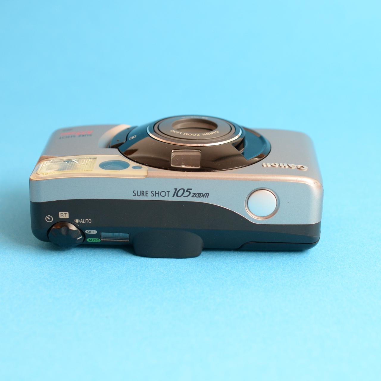 Canon SureShot 105 Zoom | 35mm Point & Shoot Film Camera | Tested & Working | Silver
