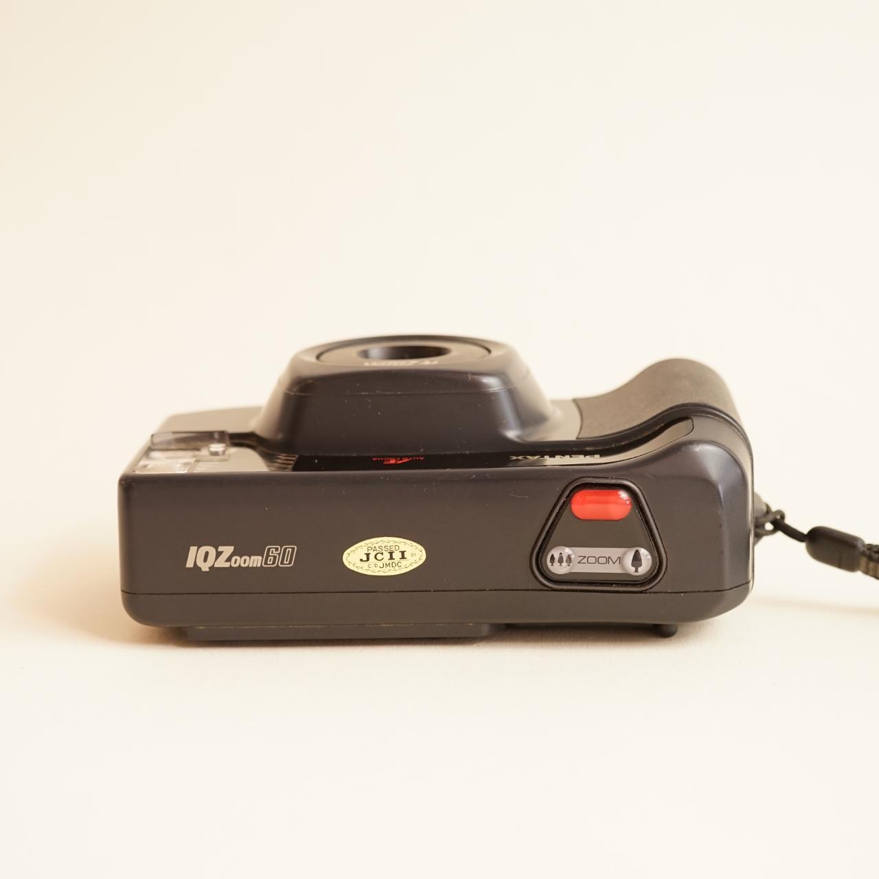 Pentax IQZoom 60 Film Camera | 35mm Point & Shoot | Tested & Working | Black