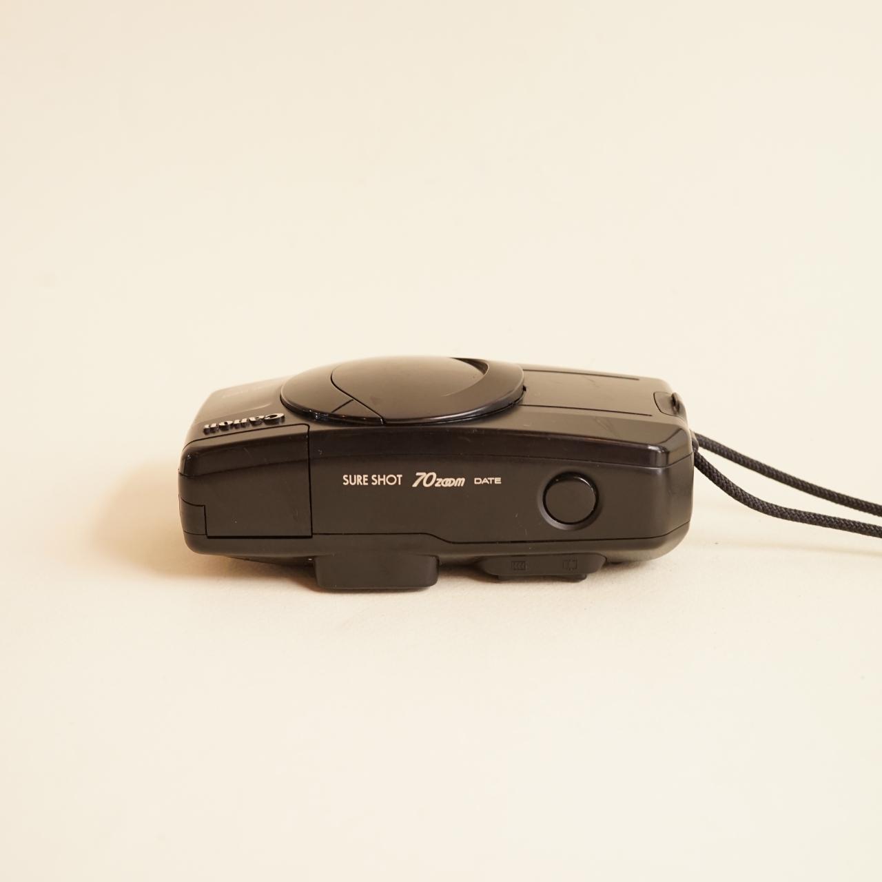 Canon SureShot 70 Zoom Film Camera | 35mm Point & Shoot | Tested & Working | Black