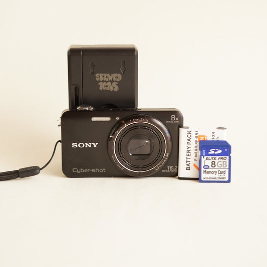 Sony CyberShot DSC-WX80 Digital Camera | 16MP | Tested & Working | Black