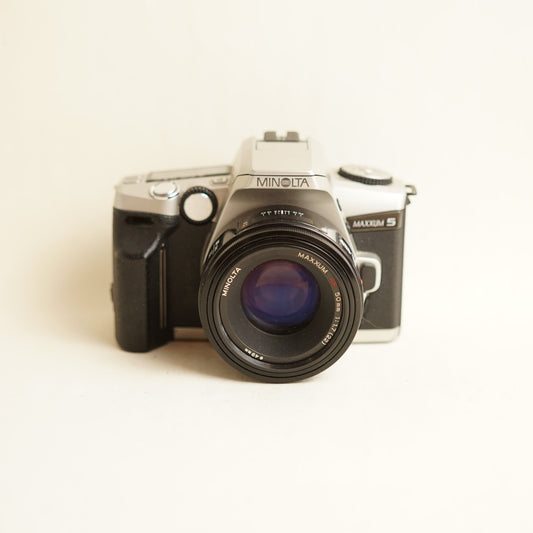 Minolta Maxxum 5 Film Camera | 35mm SLR | Tested & Working | Silver