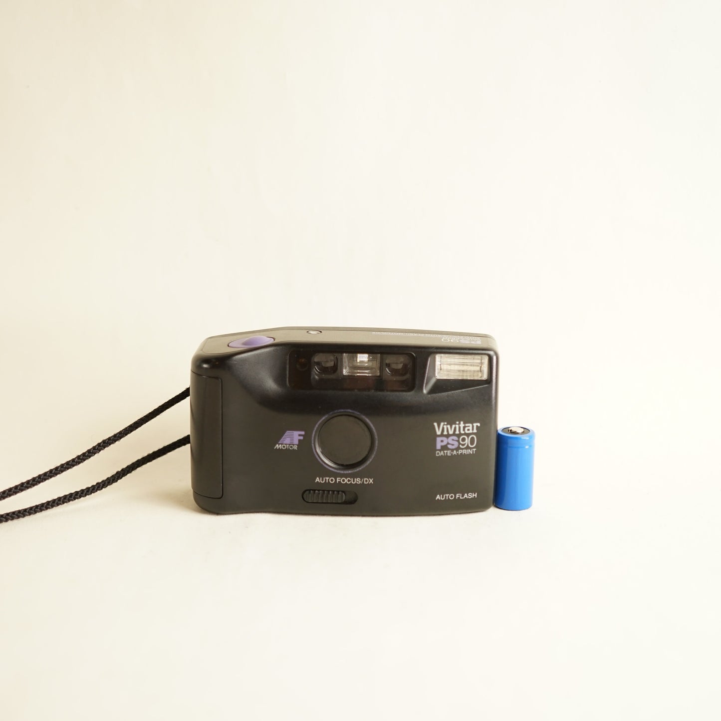 Vivitar PS90 Film Camera | 35mm Point & Shoot | Tested & Working | Black