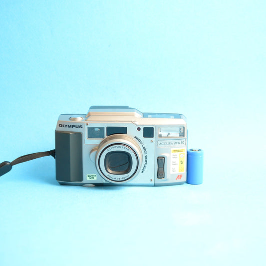 Olympus Accura View 80 Film Camera | 35mm Point & Shoot | Tested & Working | Silver