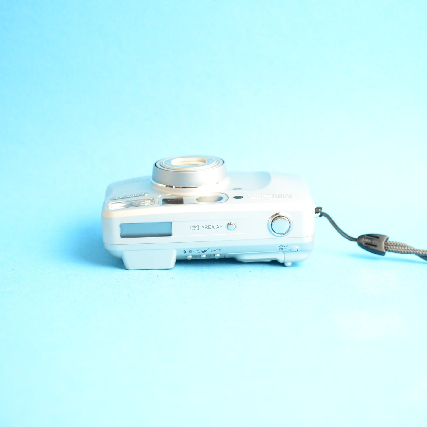 Minolta Freedom Zoom 140 Date Film Camera | 35mm Point & Shoot | Tested & Working | Silver