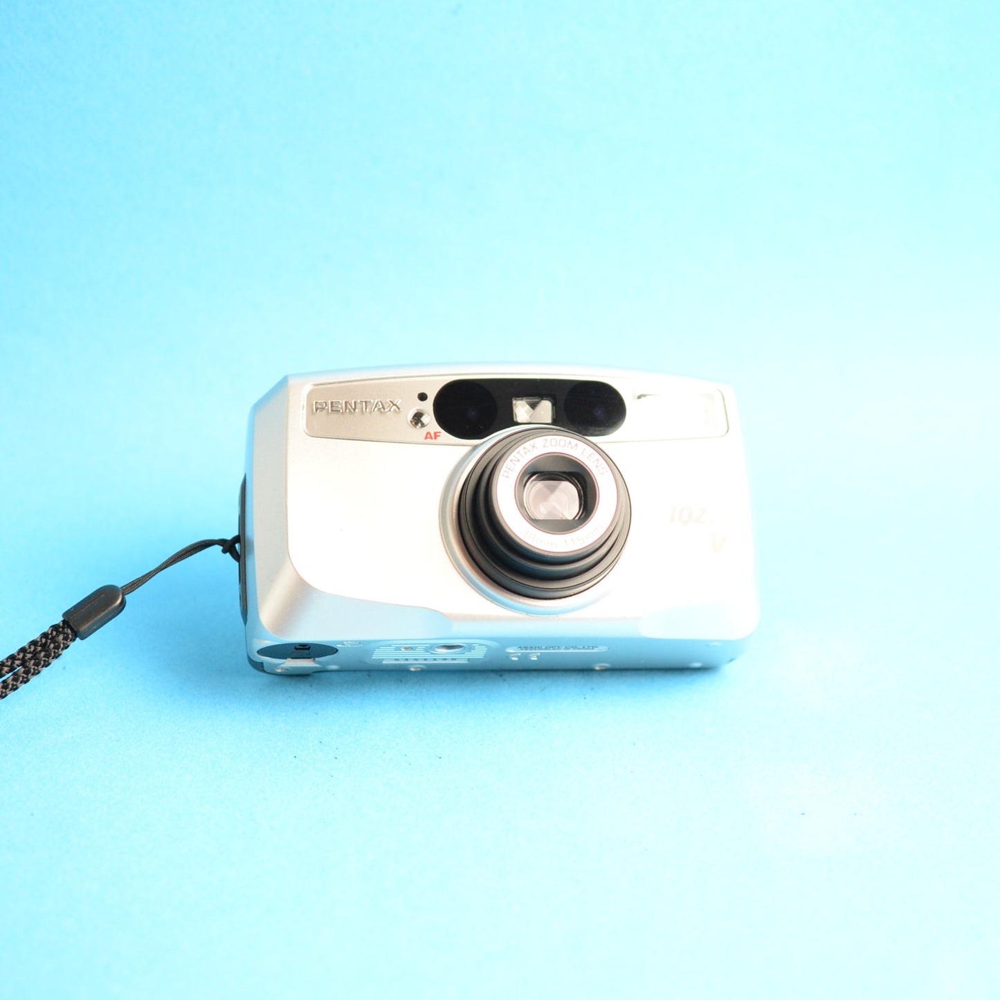 Pentax IQZoom 115V Film Camera | 35mm Point & Shoot | Tested & Working | Silver