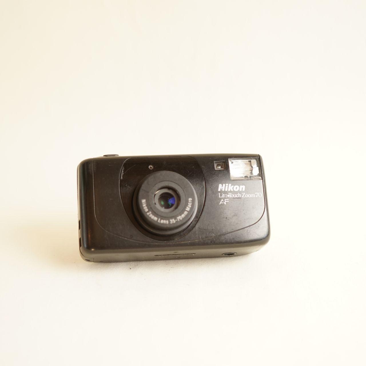 Nikon Lite Touch Zoom 70 AF Film Camera | 35mm Point & Shoot | Tested & Working | Black