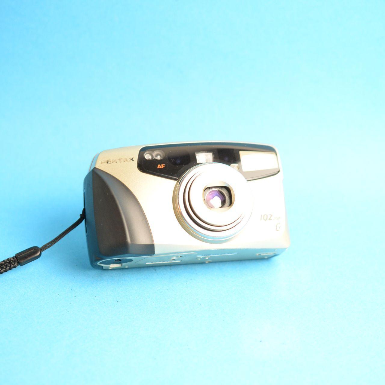 Pentax IQZoom 105G Film Camera | 35mm Point & Shoot | Tested & Working | Gold