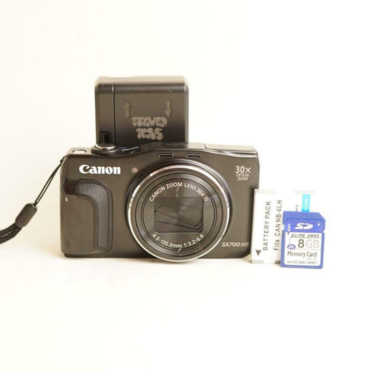 Canon PowerShot SX700 HS Digital Camera | 16.1MP | Tested & Working | Black
