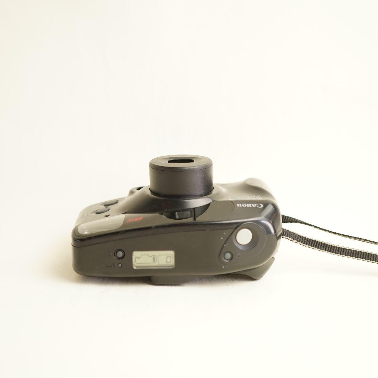 Canon Sure Shot Zoom-S Film Camera | 35mm Point & Shoot | Tested & Working | Black