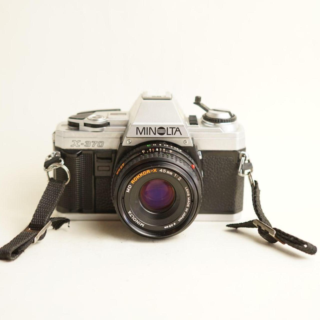 Minolta X-370 Film Camera | 35mm SLR | Tested & Working | Silver & Black