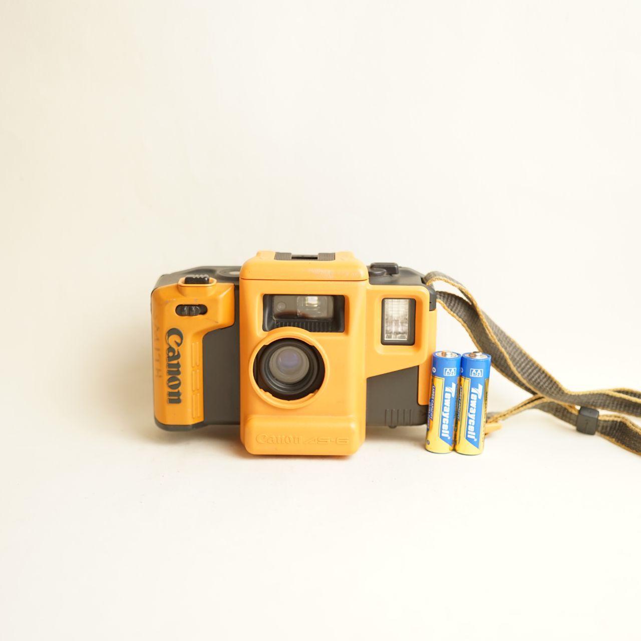 Canon Aqua Snappy (AS-6) Film Camera | 35mm Point & Shoot | Tested & Working | Yellow