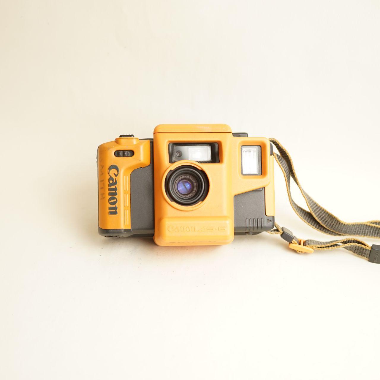 Canon Aqua Snappy (AS-6) Film Camera | 35mm Point & Shoot | Tested & Working | Yellow