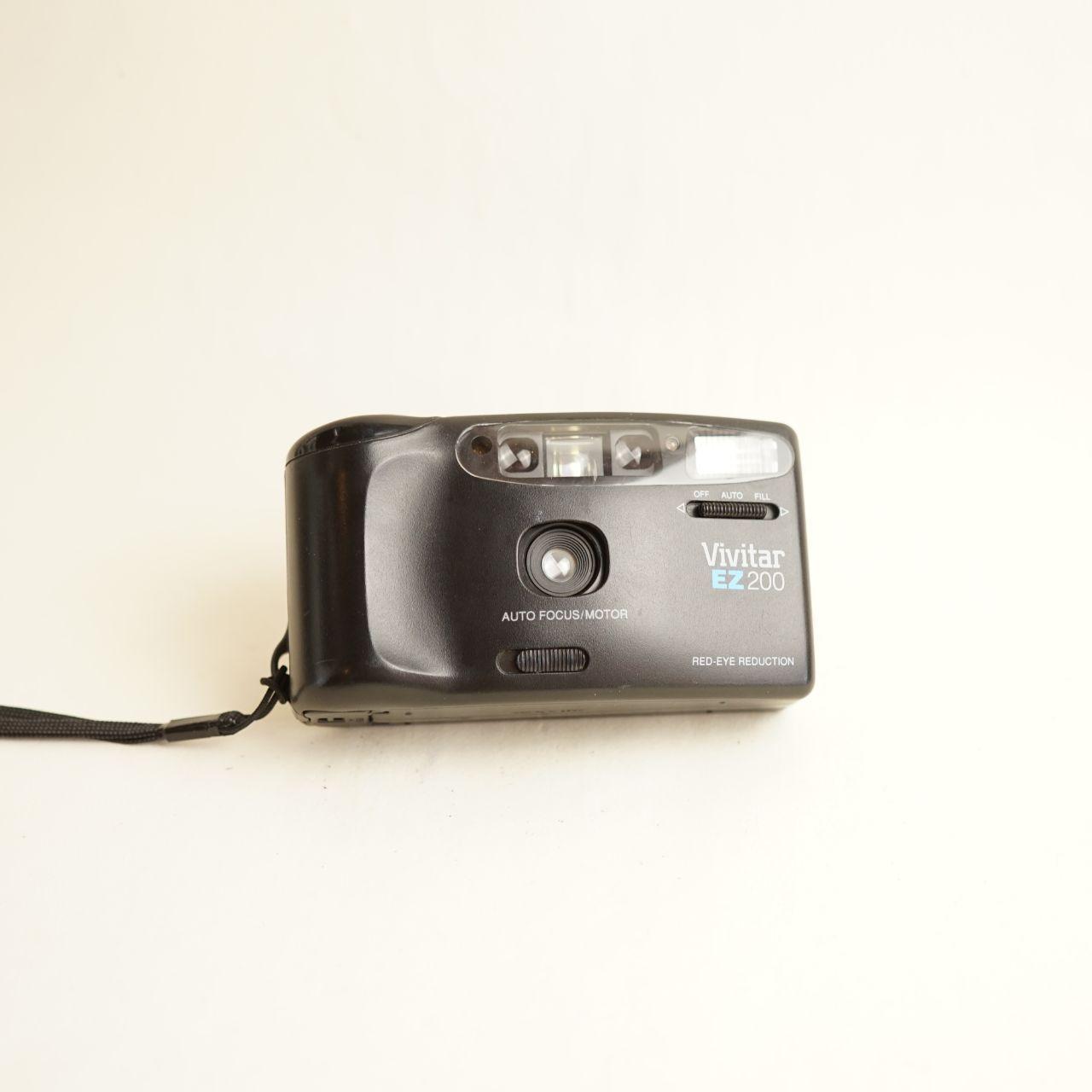 Vivitar EZ200 Film Camera | 35mm Point & Shoot | Tested & Working | Black