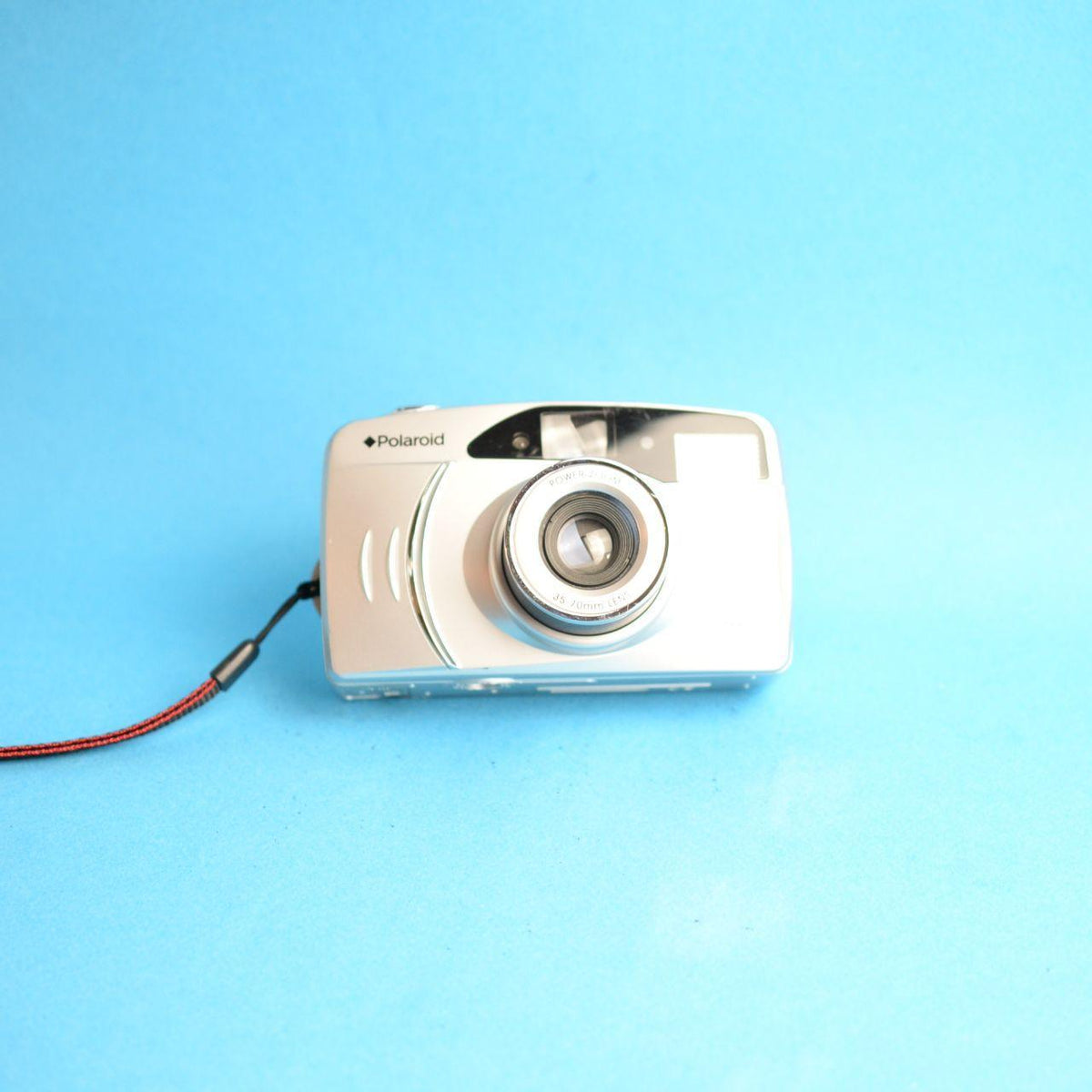 Polaroid PZ2001 Film Camera | 35mm Point & Shoot | Tested & Working | Silver