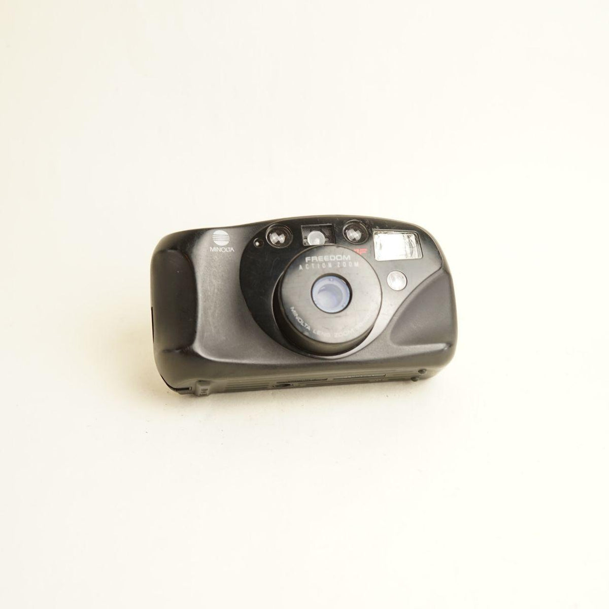 Minolta Freedom Action Zoom Film Camera | 35mm Point & Shoot | Tested & Working | Black