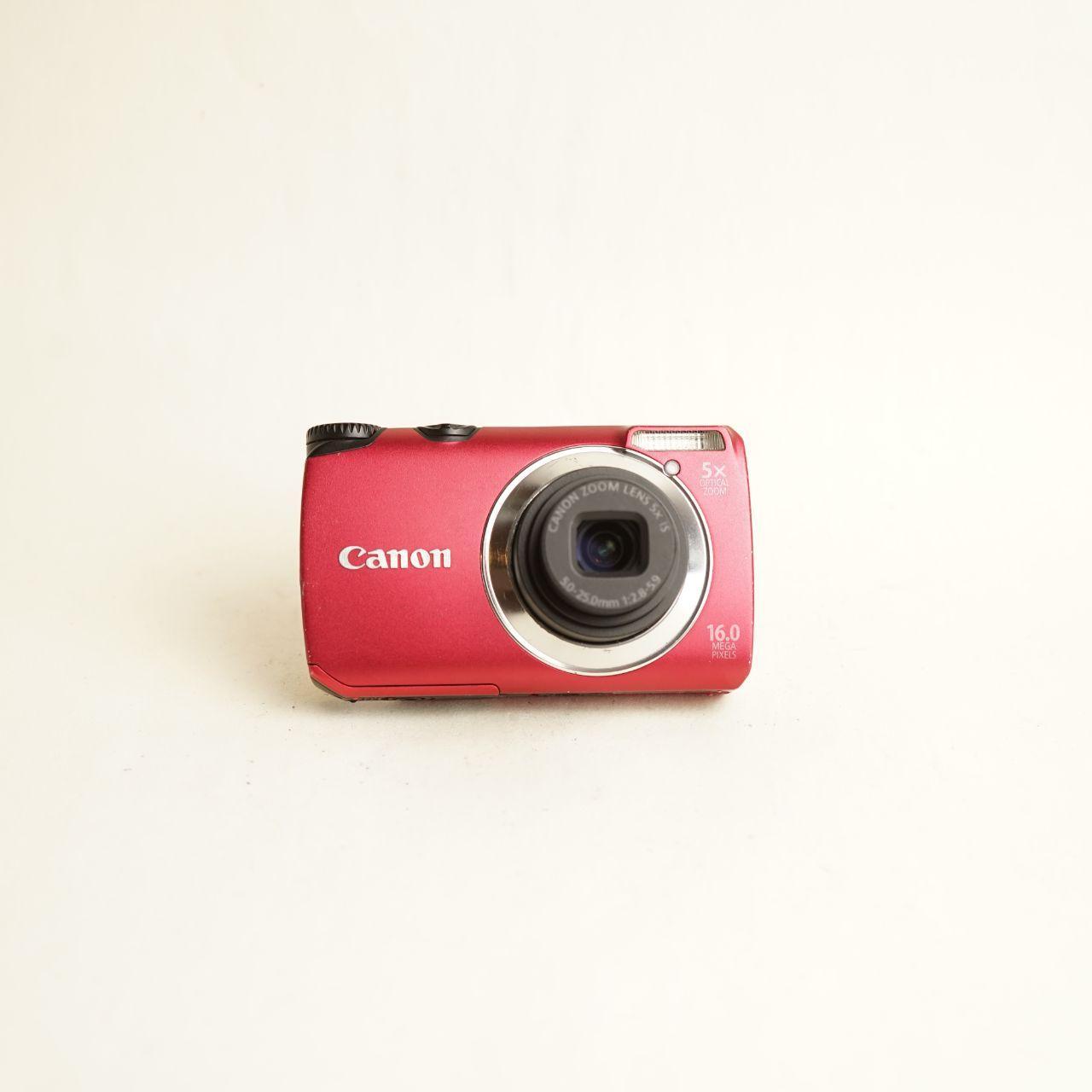 Canon PowerShot A3300 IS Digital Camera | 16.0MP | Tested & Working | Red