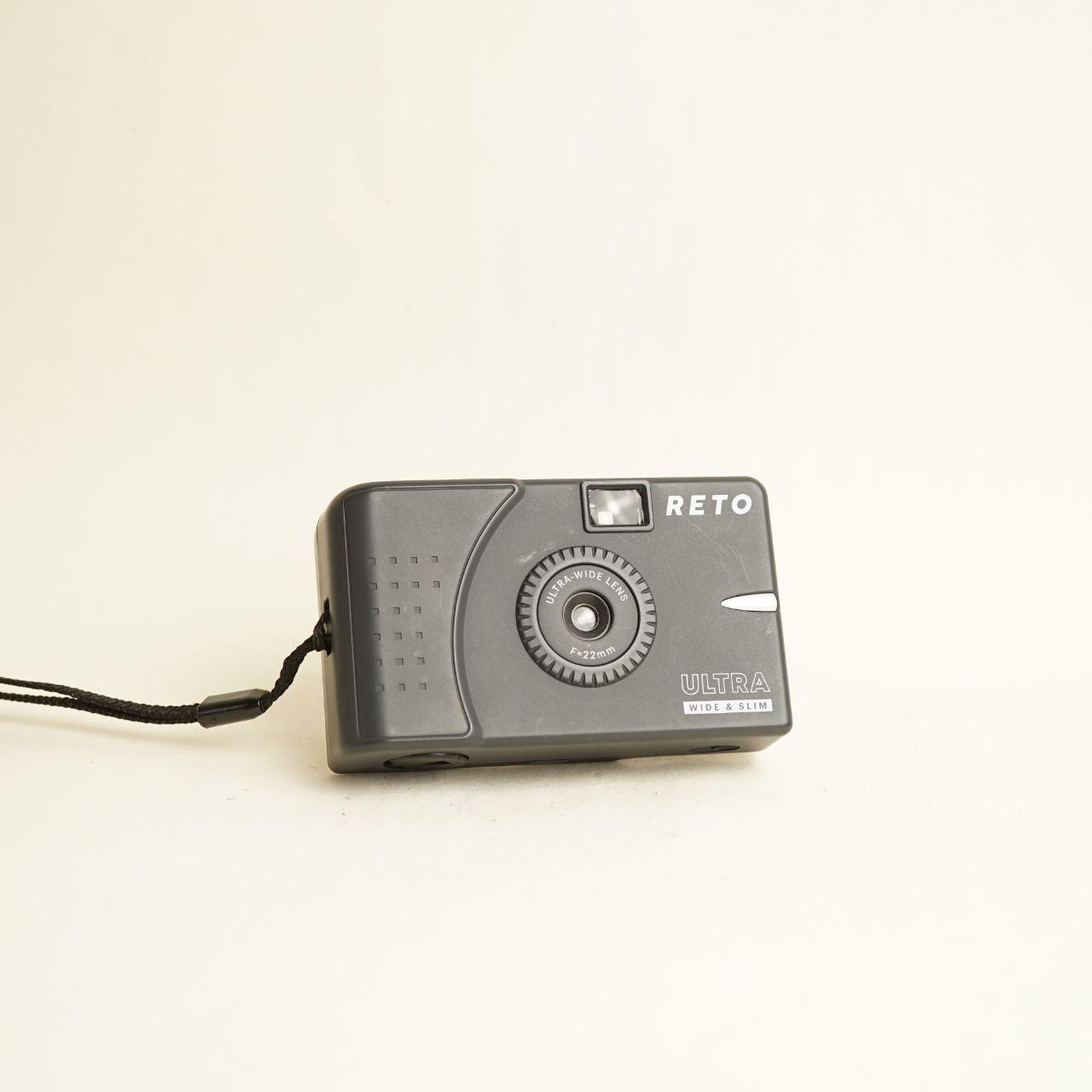 RETO Ultra Wide & Slim Film Camera | 35mm Point & Shoot | Tested & Working | Black