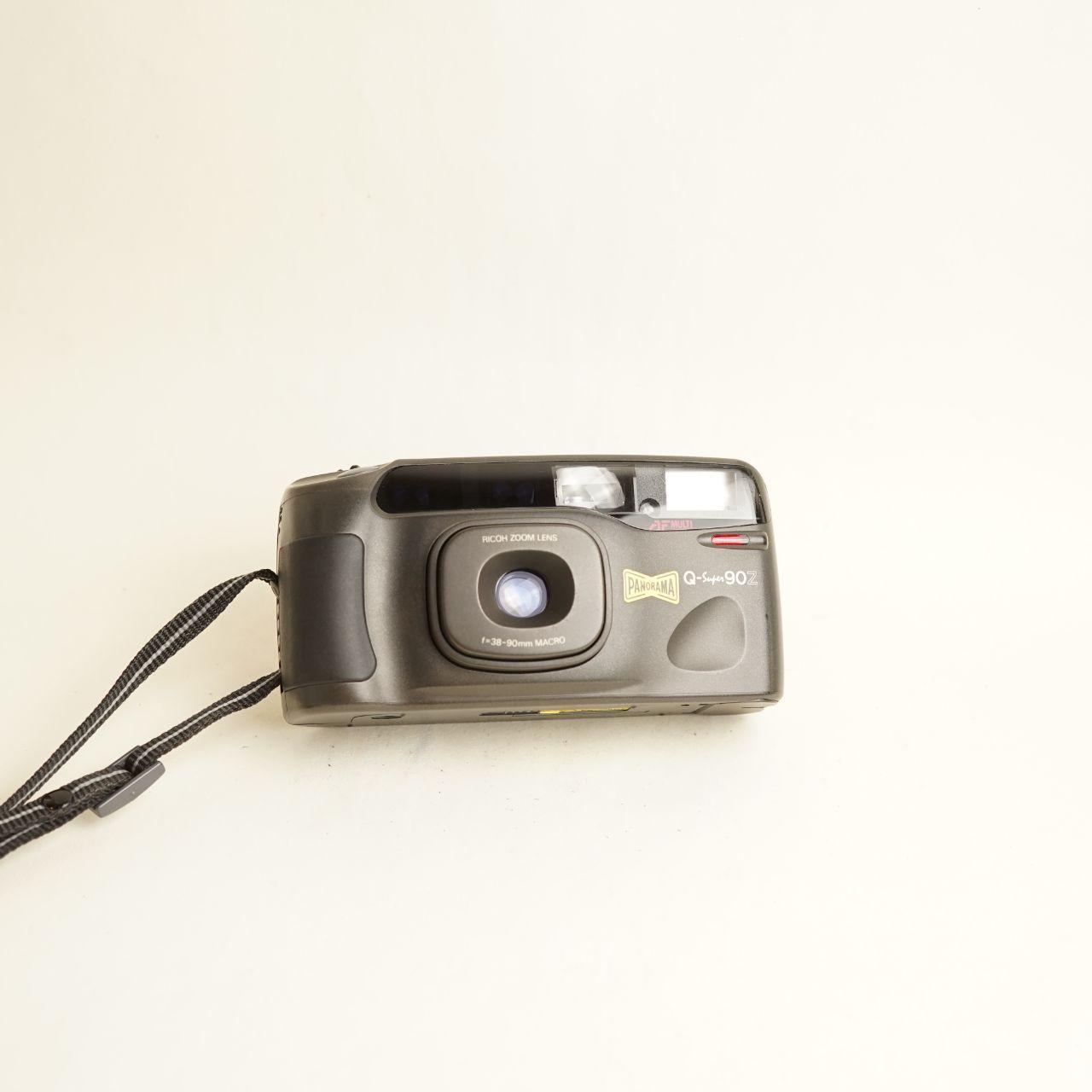 Ricoh Q-Super 90Z Film Camera | 35mm Point & Shoot | Tested & Working | Grey