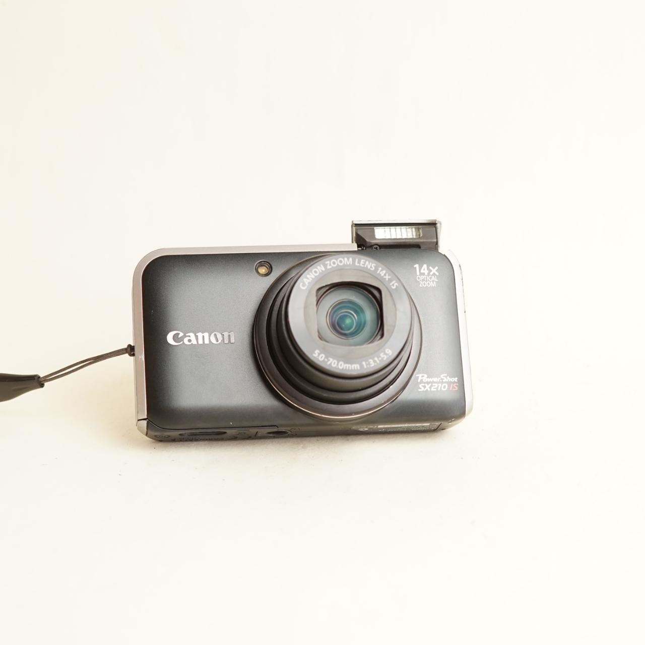 Canon PowerShot SX210 IS Digital Camera | 14.1MP | Tested & Working | Black