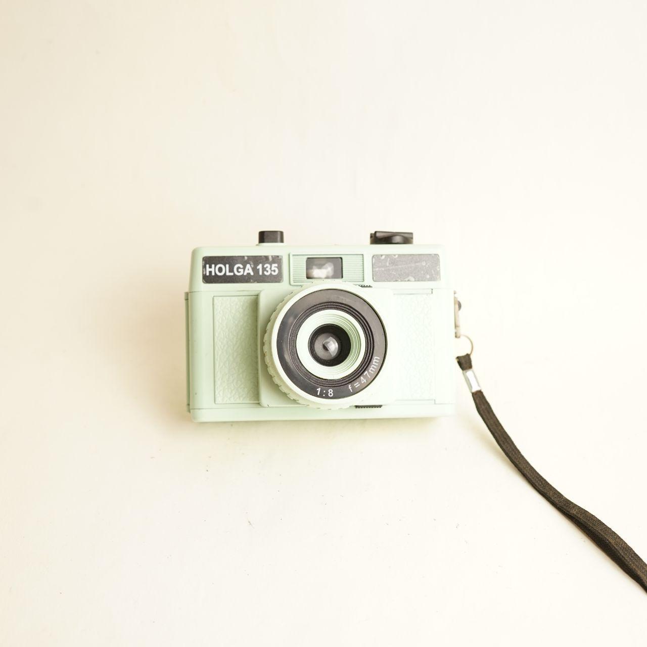 Holga 135 Film Camera | 35mm Point & Shoot | Tested & Working | Green