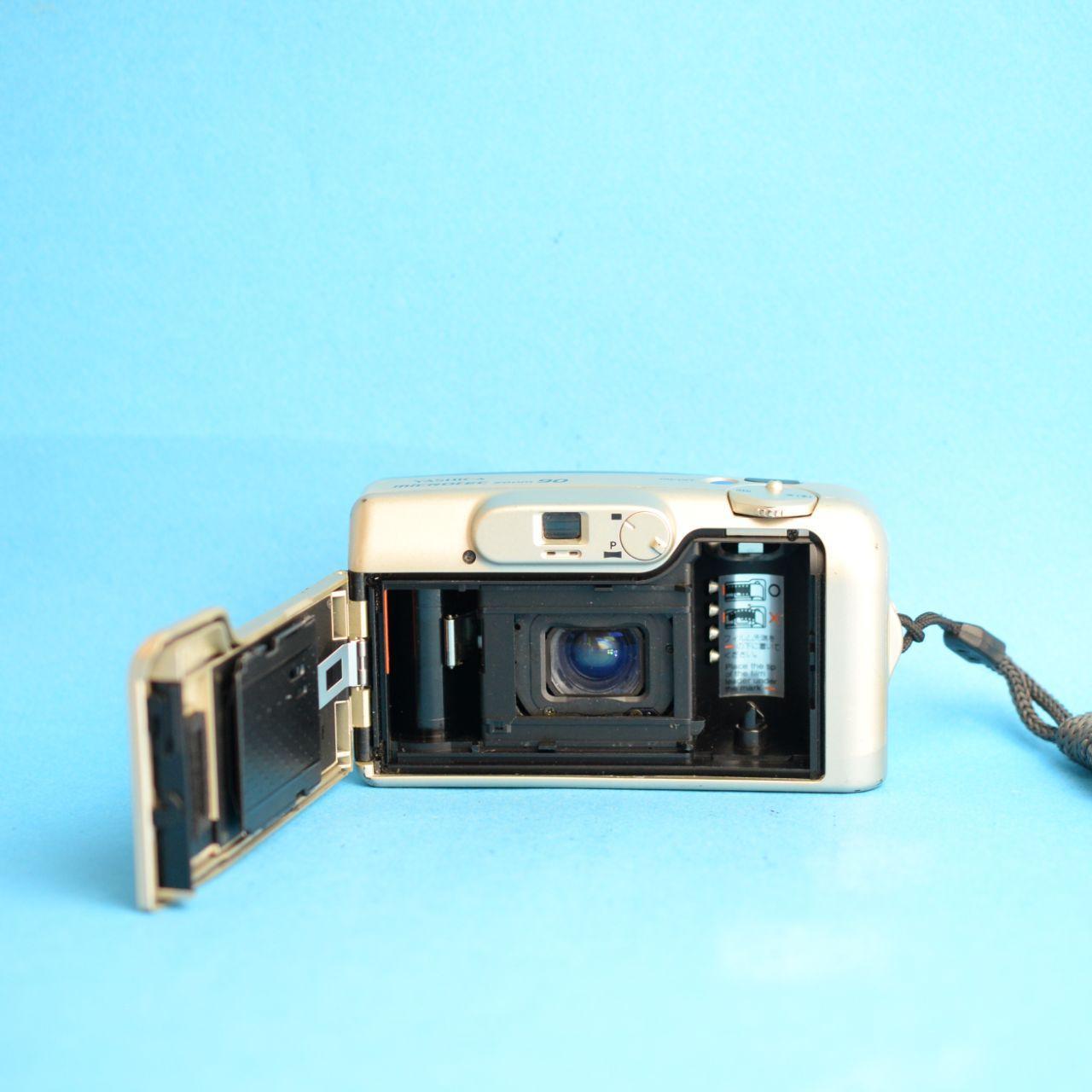 Yashica Microtec Zoom 90 Film Camera | 35mm Point & Shoot | Tested & Working | Gold
