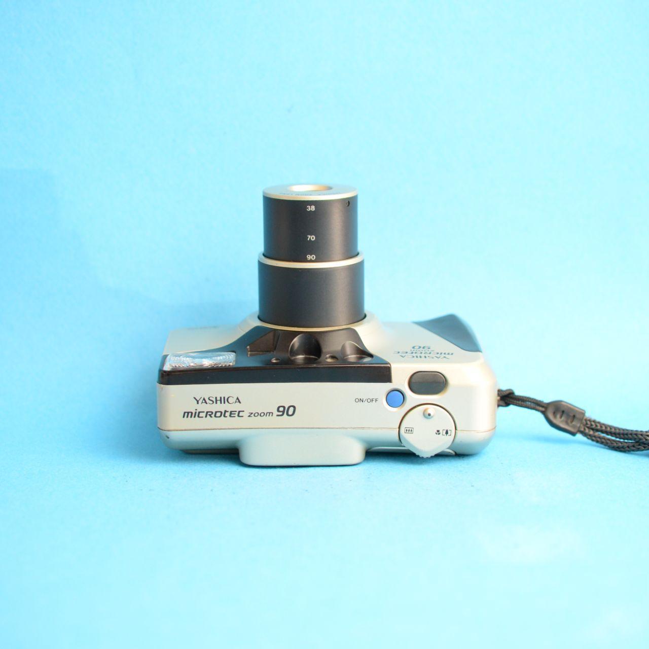 Yashica Microtec Zoom 90 Film Camera | 35mm Point & Shoot | Tested & Working | Gold