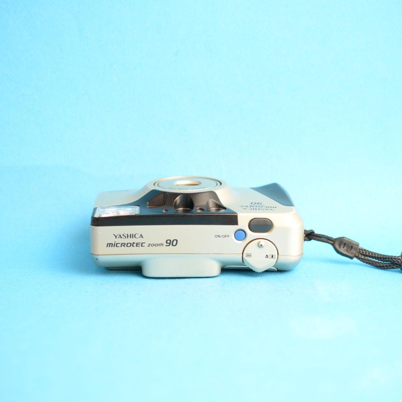 Yashica Microtec Zoom 90 Film Camera | 35mm Point & Shoot | Tested & Working | Gold