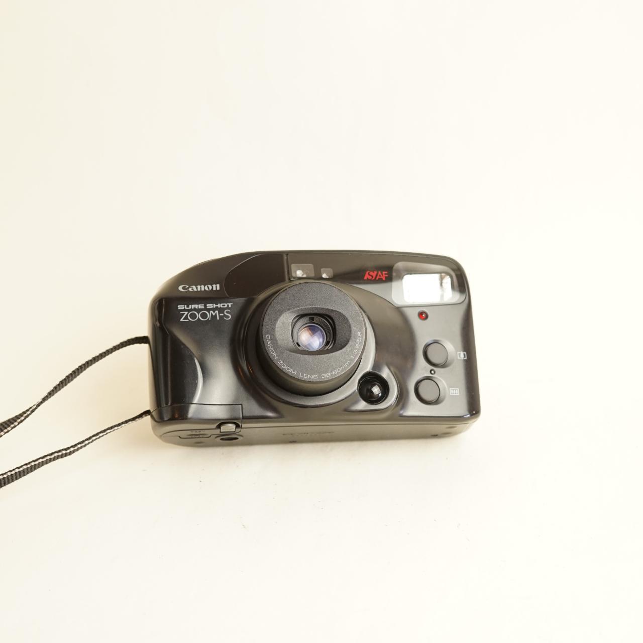 Canon Sure Shot Zoom-S Film Camera | 35mm Point & Shoot | Read Description | Black