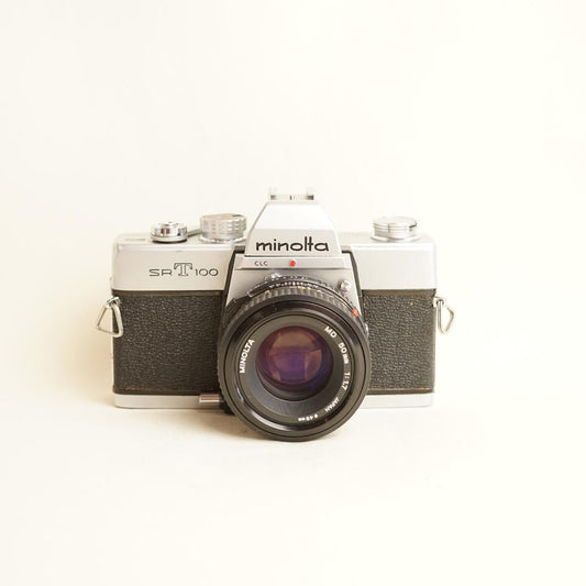 Minolta SRT-100 Film Camera | FULL CLA | 35mm SLR | Tested & Working | Silver