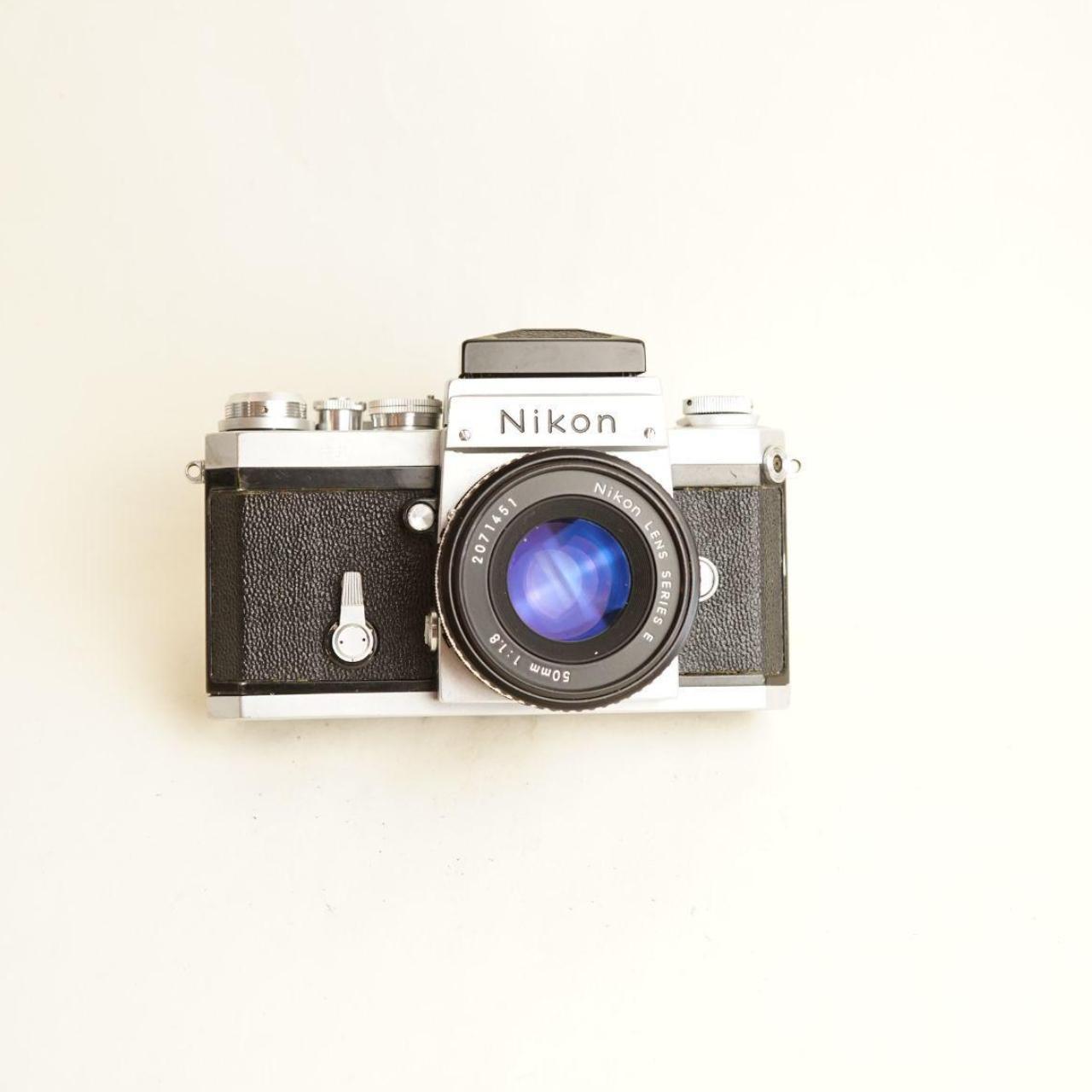 Nikon F Film Camera | FULL CLA | 35mm SLR | Tested & Working | Silver