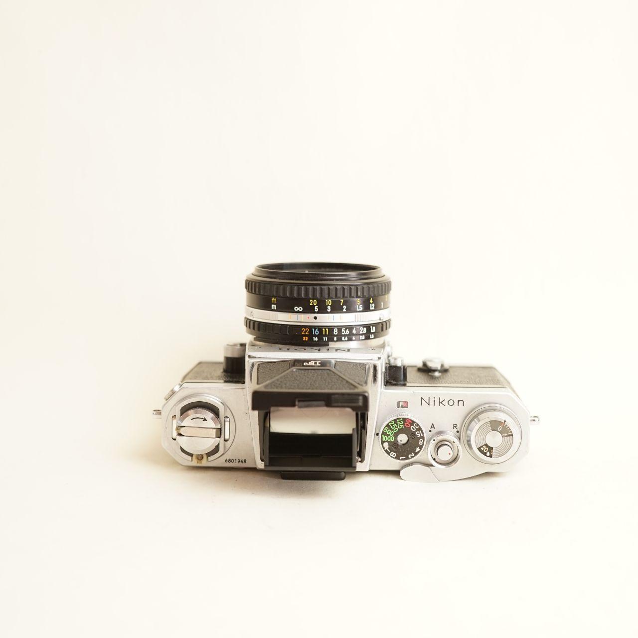 Nikon F Film Camera | FULL CLA | 35mm SLR | Tested & Working | Silver